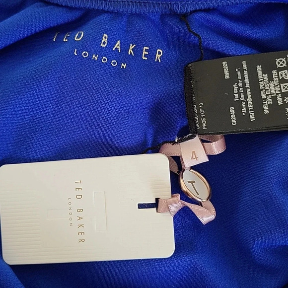 NWT Ted Baker Pikaa Halter One Piece Swimsuit - Picture 4 of 6